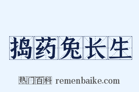 捣药兔长生是什么意思的图片